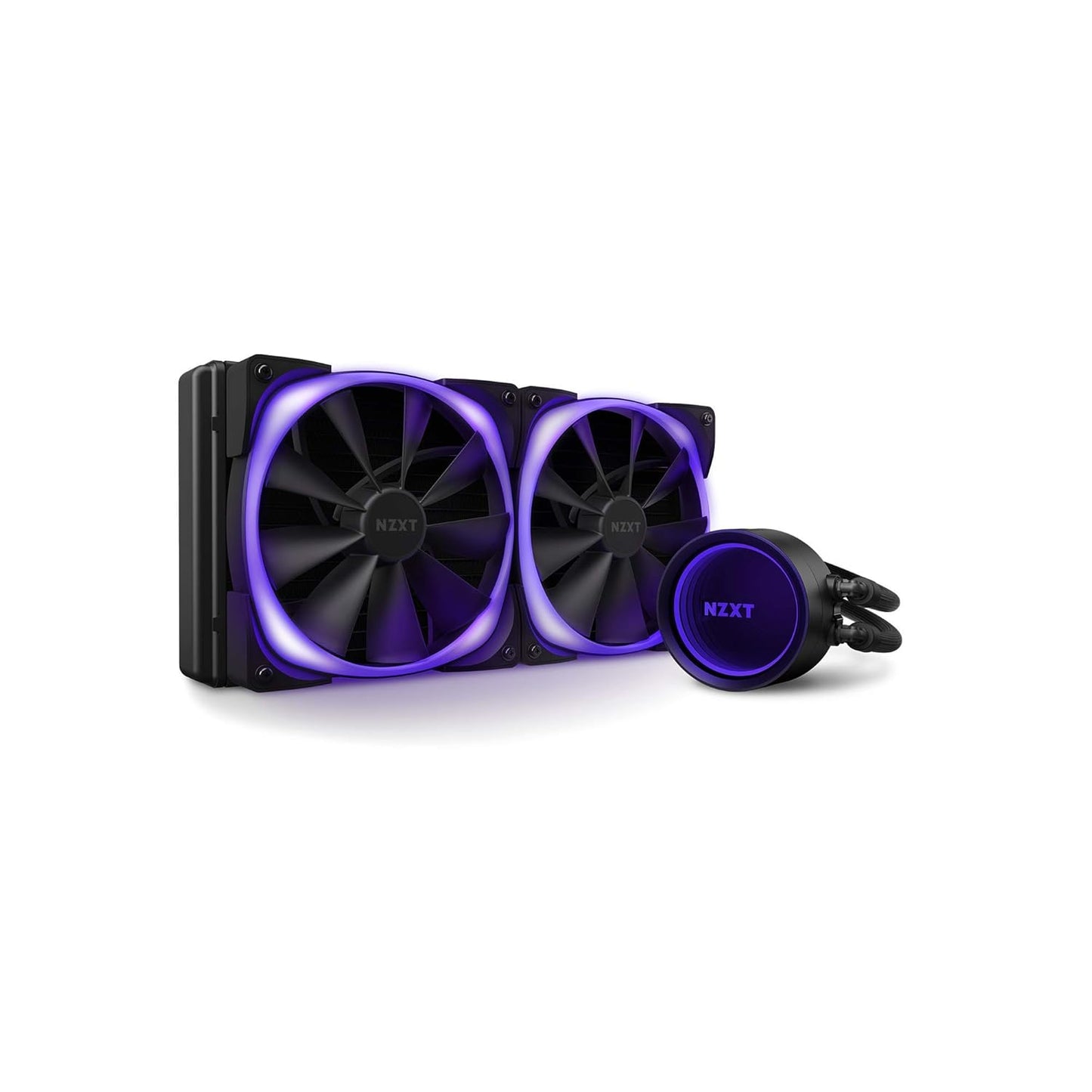 Kraken X63 RGB 280Mm - RL-KRX63-R1 - AIO RGB CPU Liquid Cooler - Rotating Infinity Mirror Design - Improved Pump - Powered by CAM V4 - RGB Connector - Aer RGB V2 140Mm Radiator Fans (2 Included)