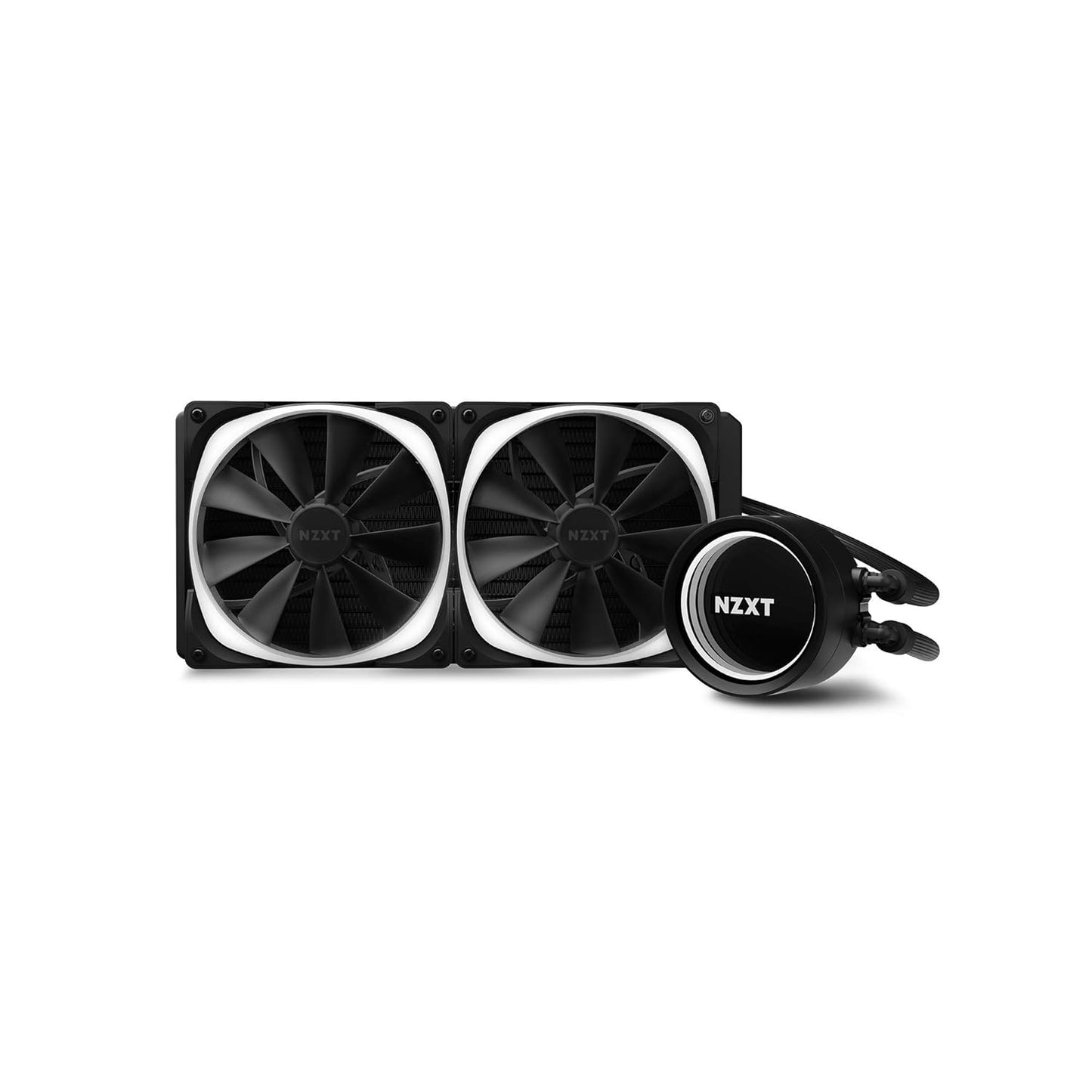 Kraken X63 RGB 280Mm - RL-KRX63-R1 - AIO RGB CPU Liquid Cooler - Rotating Infinity Mirror Design - Improved Pump - Powered by CAM V4 - RGB Connector - Aer RGB V2 140Mm Radiator Fans (2 Included)