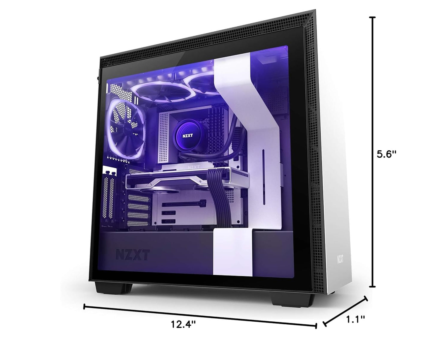 Kraken X63 RGB 280Mm - RL-KRX63-R1 - AIO RGB CPU Liquid Cooler - Rotating Infinity Mirror Design - Improved Pump - Powered by CAM V4 - RGB Connector - Aer RGB V2 140Mm Radiator Fans (2 Included)